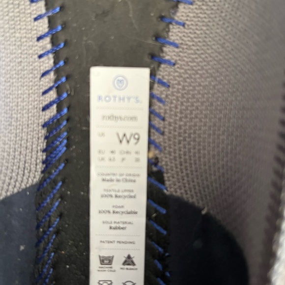 Rothy's Women's Black and Blue Flats - Picture 3 of 3